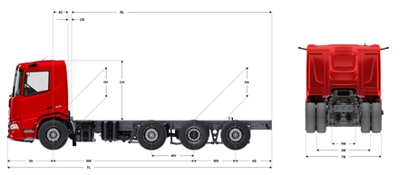 Chassisdrawings New Generation DAF